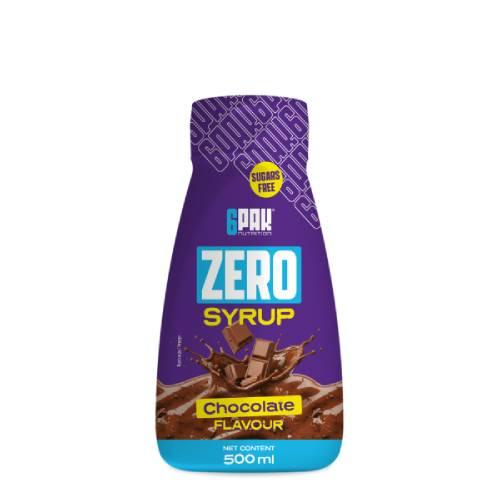 Miniaturka artykułu - 6Pak Syrup Zero Syrop bez cukru czekolada, 500 ml