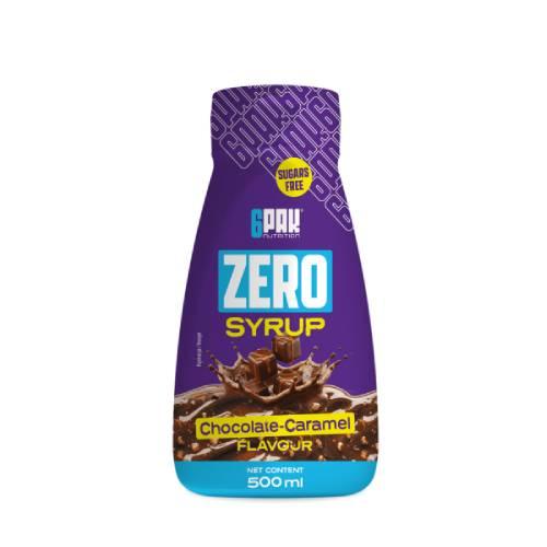 Miniaturka artykułu - 6Pak Syrup Zero Syrop bez cukru czekolada-karmel, 500 ml