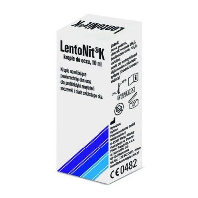 Miniaturka artykułu - LentoNit K Krople do oczu - 10ml