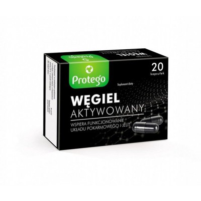 Miniaturka artykułu - Protego Węgiel aktywowany - 20 kapsułek