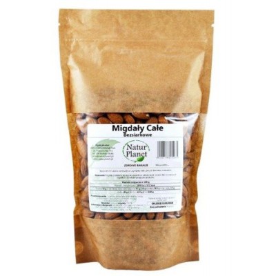Miniaturka artykułu -  Natur Planet Migdały Całe - Bezsiarkowe - 250g