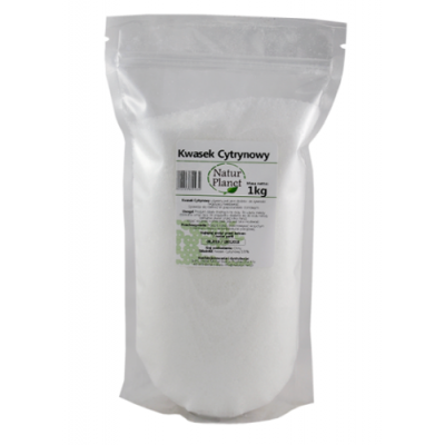 Miniaturka artykułu - Kwasek Cytrynowy NaturPlanet - 1000 g