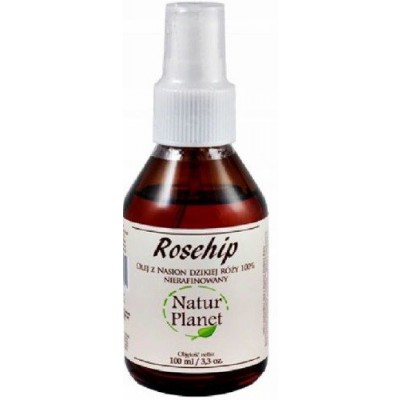 Miniaturka artykułu - Olej z Dzikiej R&oacute;ży NaturPlanet - 100 ml