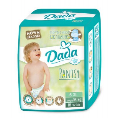 Miniaturka artykułu -  DADA 6 Pantsy 16kg+ 18szt. (zielone)