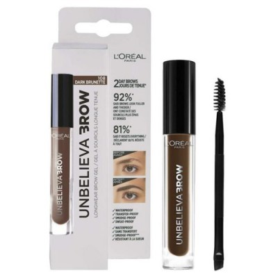 Miniaturka artykułu - L'OREAL Unbelieva Brow 108 Dark Brunette - 3.4ml