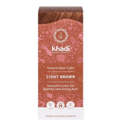 Miniaturka artykułu - KHADI Henna jasny brąz - 100g