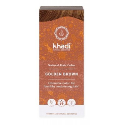 Miniaturka artykułu - KHADI Henna złoty brąz - 100g