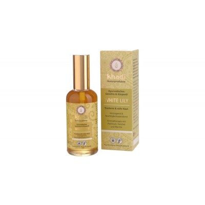 Miniaturka artykułu - KHADI olejek do twarzy i ciała biała lilia - 100ml
