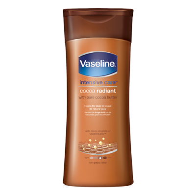 Miniaturka artykułu - Vaseline  Intensive Care - Kakaowe Rozświetlenie Balsam do Ciała, 400 ml