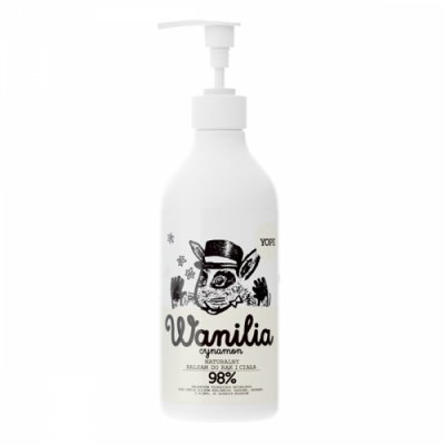 Miniaturka artykułu - YOPE Balsam do ciała i rąk Wanilia & Cynamon, 300ml