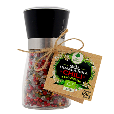 Miniaturka artykułu - S&oacute;l himalajska z ziołami Chili 160g DARY NATURY