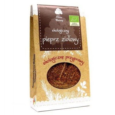Miniaturka artykułu - EKO Pieprz ziołowy 60g DARY NATURY