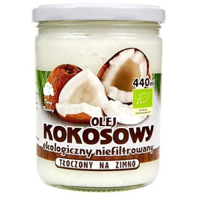 Miniaturka artykułu - Olej kokosowy EKO 440ml DARY NATURY