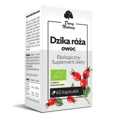 Miniaturka artykułu - Dzika R&oacute;ża owoc - 60kaps. DARY NATURY