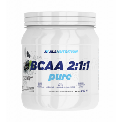 Miniaturka artykułu - ALLNUTRITION BCAA 2:1:1 PURE 500 g BLACK CURRANT