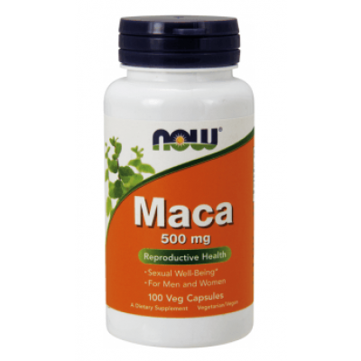 Miniaturka artykułu - NOW MACA 500MG - 100 kapsułek VEGGE