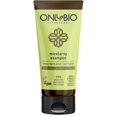 Miniaturka artykułu - OnlyBio Fitosterol szampon micelarny do włos&oacute;w delikatnych i normalnych, 200ml