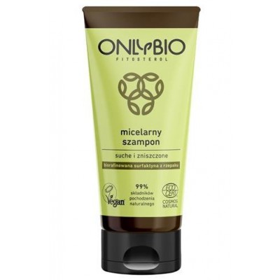 Miniaturka artykułu - OnlyBio Fitosterol szampon micelarny do włos&oacute;w suchych i zniszczonych, 200ml
