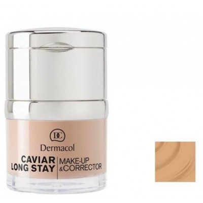 Miniaturka artykułu - DERMACOL Caviar long stay make-up - 3 Nude, 30ml