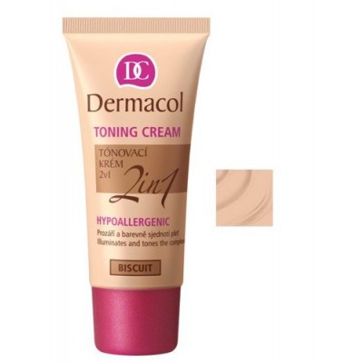 Miniaturka artykułu - DERMACOL Toning Cream 2in1 - Biscuit, 30 ml