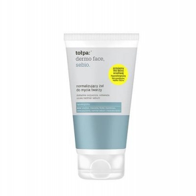 Miniaturka artykułu - Tołpa sebio, normalizujący żel do mycia twarzy, 150 ml