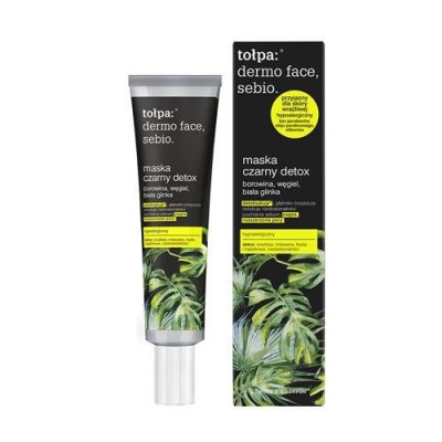 Miniaturka artykułu - Tołpa sebio, maska czarny detox, 40 ml