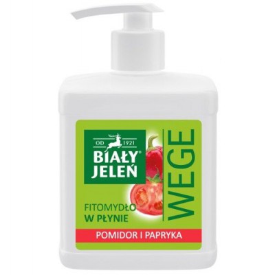 Miniaturka artykułu - BIAŁY JELEŃ mydło w płynie POMIDOR I PAPRYKA - 500 ml