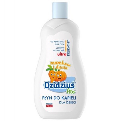 Miniaturka artykułu - DZIDZIUŚ Marchew i Dynia Płyn do kąpieli dla dzieci - 500ml