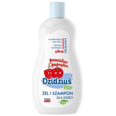 Miniaturka artykułu - DZIDZIUŚ Pomidor i Papryka Płyn do kąpieli dla dzieci - 500ml