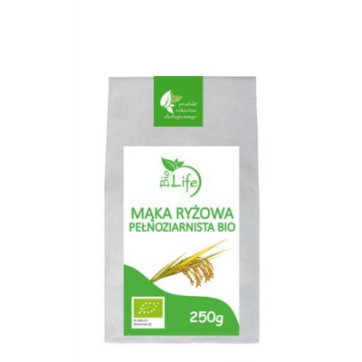 Miniaturka artykułu - BioLife Mąka ryżowa pełnoziarnista - 250g