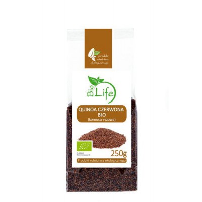 Miniaturka artykułu - BioLife Quinoa czerwona (komosa ryżowa) - 250g 