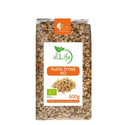 Miniaturka artykułu - BioLife Płatki żytnie - 600g