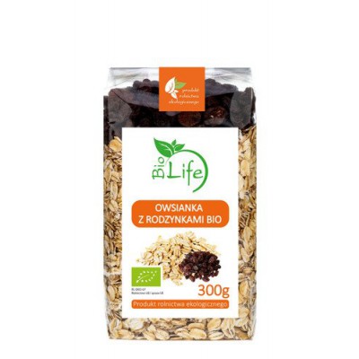 Miniaturka artykułu - BioLife Owsianka z rodzynkami - 300g
