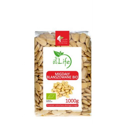 Miniaturka artykułu - BioLife Migdały blanszowane - 1000g