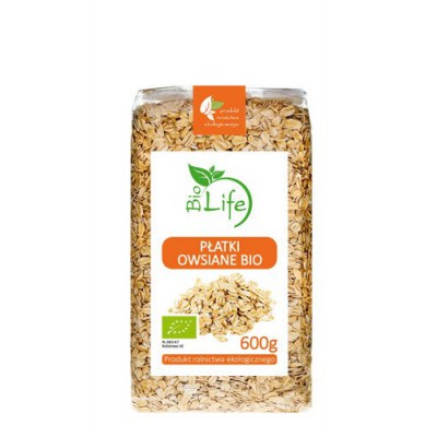 Miniaturka artykułu - BioLife Płatki owsiane - 600g