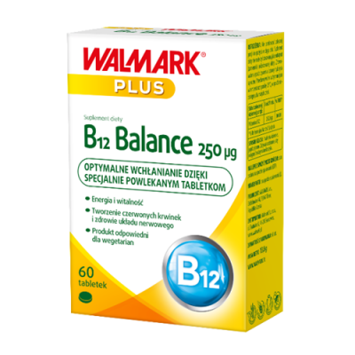 Miniaturka artykułu - B12 Balance 250mcg, 60tabl