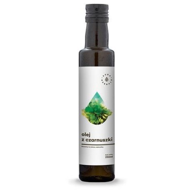 Miniaturka artykułu - AURA HERBALS Olej z czarnuszki - zimnotłoczony 250ml
