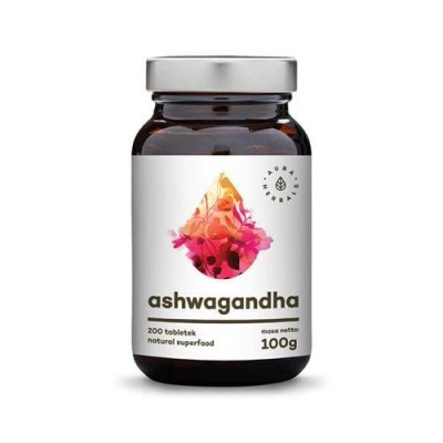 Miniaturka artykułu - Ashwagandha - tabletki (100g) - ok. 200 tabletek