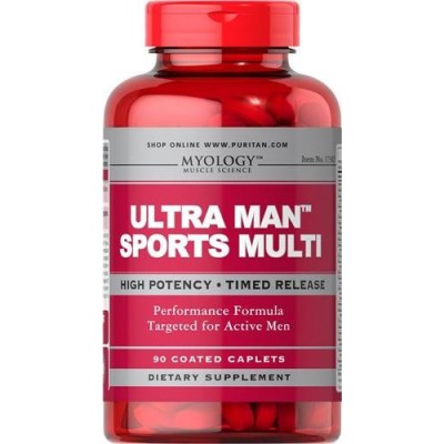 Miniaturka artykułu - Puritan's Pride Ultra Man Sport Multiwitaminy - 90 kapsułek