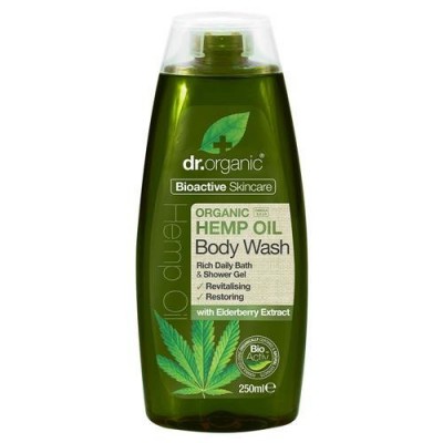 Miniaturka artykułu - Dr.Organic Hemp Oil żel do mycia ciała z olejem konopnym - 250ml