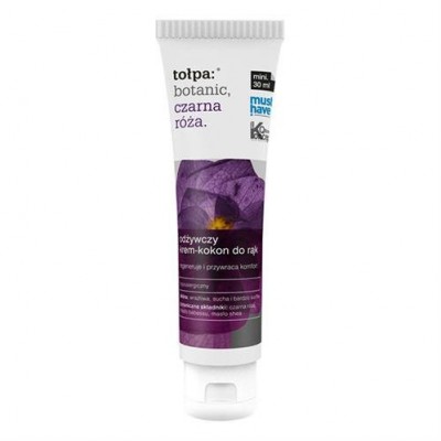 Miniaturka artykułu - TOŁPA BOTANIC CZARNA R&Oacute;ŻA krem-kokon do rąk, 30 ml