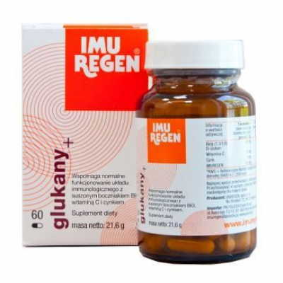 Miniaturka artykułu - IMUREGEN glukany + 60 kaps.