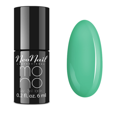 Miniaturka artykułu - NeoNail Lakier Hybrydowy Mono UV 3 in1 lack Pastel Green 4199 - 6 ml
