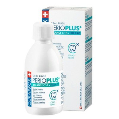 Miniaturka artykułu - CURAPROX Perio Plus+ Balance Płyn do płukania jamy ustnej - 200 ml 
