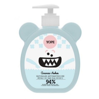 YOPE mydło dla dzieci ANANAS KOKOS, 400ml