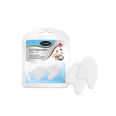 Miniaturka artykułu - CORBBY GEL SEPARATOR międzypalcowy silikon L - 1 para