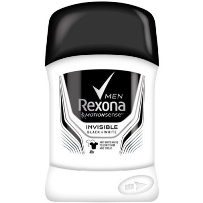 Miniaturka artykułu - REXONA MEN INVISIBLE ON BLACK+WHITE antyperspirant w sztyfcie, 50ml