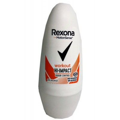 Miniaturka artykułu - REXONA WORKOUT HI-IMPACT antyperspirant roll-on, 50ml