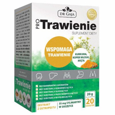 Miniaturka artykułu - Propharma Dr Gaja ProTrawienie - 20 saszetek