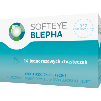 Miniaturka artykułu - SOFTEYE BLEPHA Chusteczki okulistyczne do higieny powiek - 14 szt.